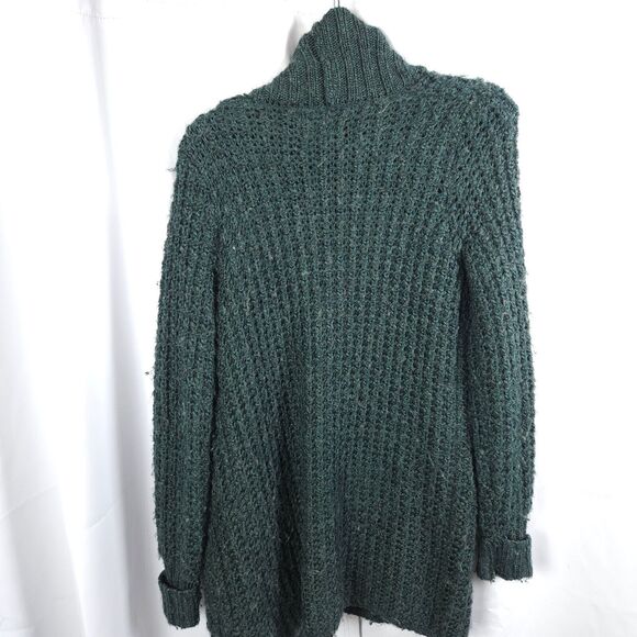 Cynthia Rowley Womens Medium Chunky Knit Open Front Shawl Cardigan Wool Alpaca - Picture 4 of 7